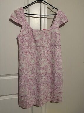 Lilly P, Laurent dress, purple quartz sunshine swirl embroidery